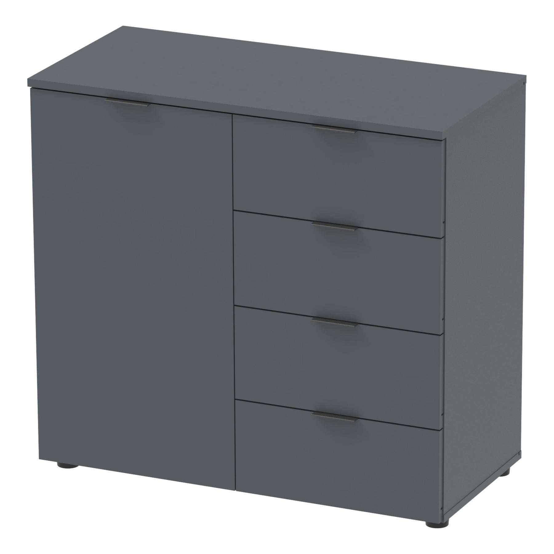 Комод в гостиную Doros Рон 1 80х38х81 см Графит (DRS-011293)
