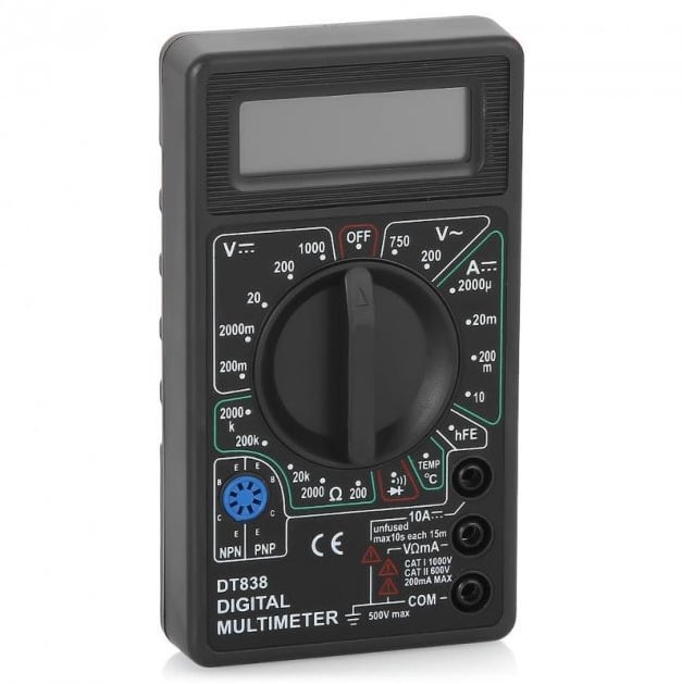 Мультиметр-тестер цифровой Digital DT-838 (9721669)