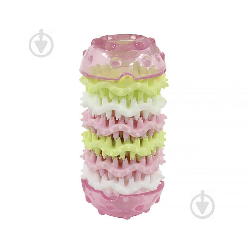 Игрушка кость для чистки зубов у собак CHEW TOY 17T Pink M (5290-18072) Игрушка кость для чистки зубов у собак CHEW TOY 17T Pink M (5290-18072)