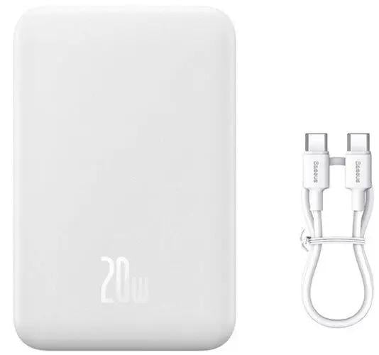 Повербанк BASEUS Magnetic Mini 20000 мАч 20 Вт Белый (97028) Повербанк BASEUS Magnetic Mini 20000 мАч 20 Вт Белый (97028)