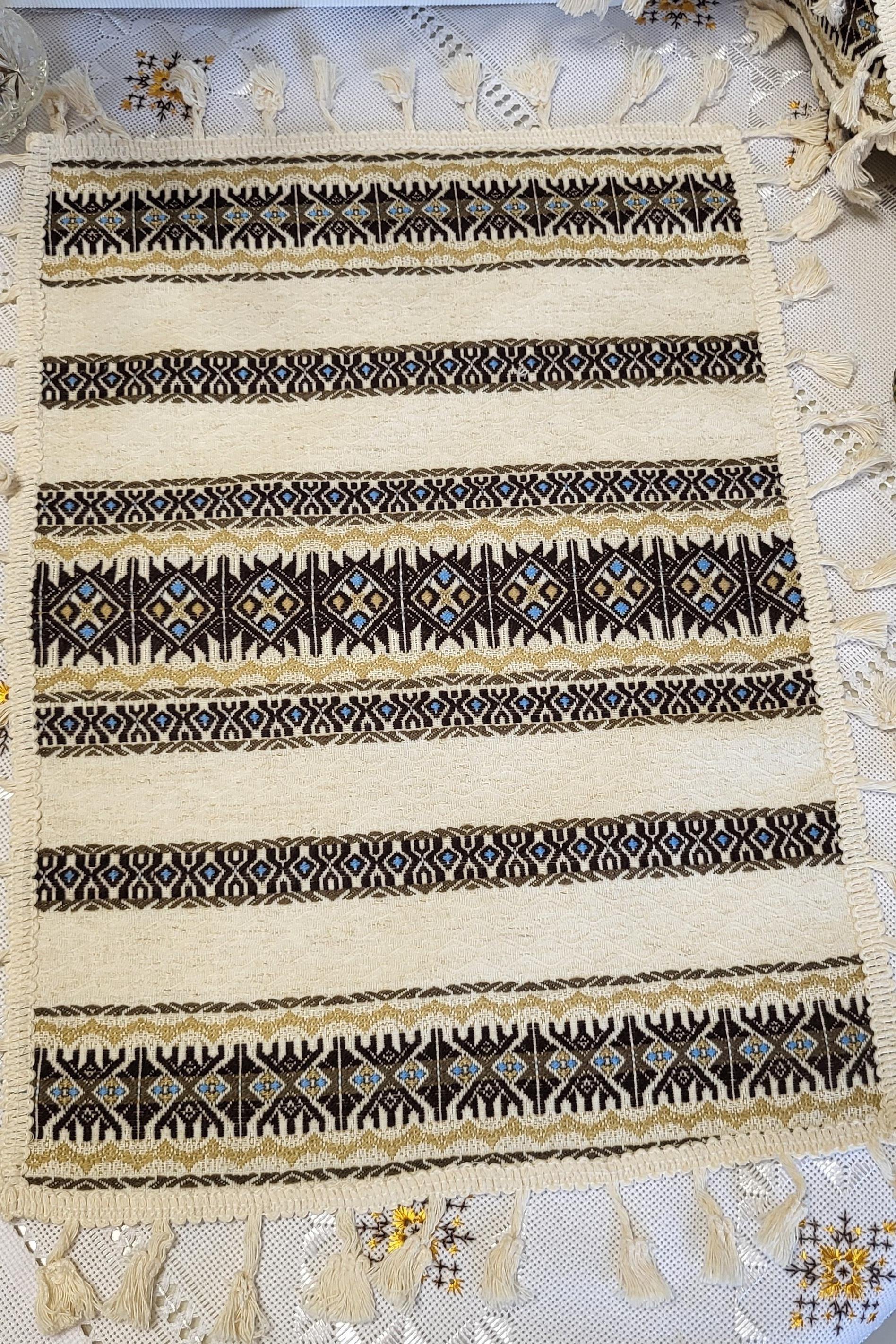 Салфетка-полотенце ткано-декоративная с торками на праздничную корзину (Арт-059вел)