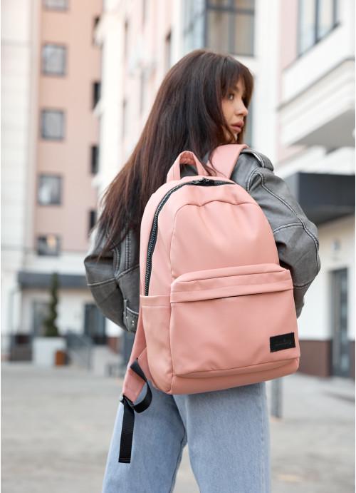 Міський рюкзак жіночий Sambag з відділенням під ноутбук Пудровий (3990281346)