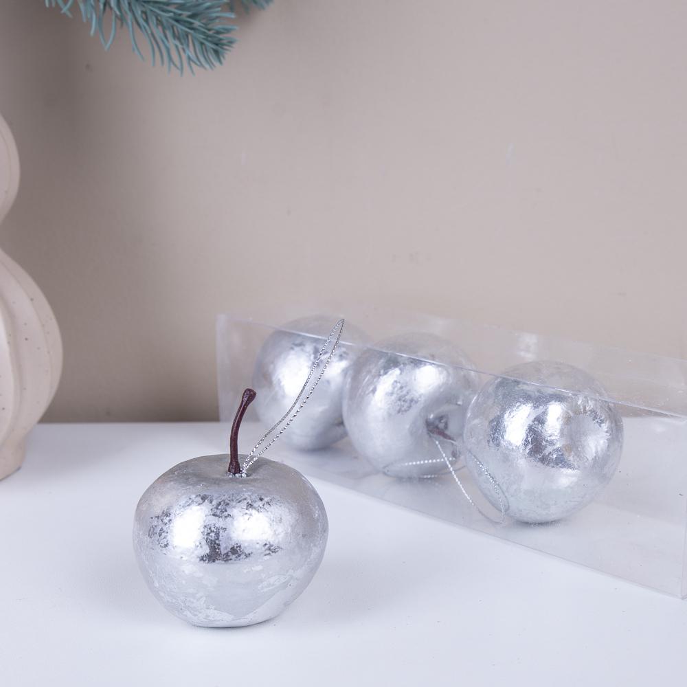 Набор подвесок Яблоки 4 шт. Серебряный (6559-1)