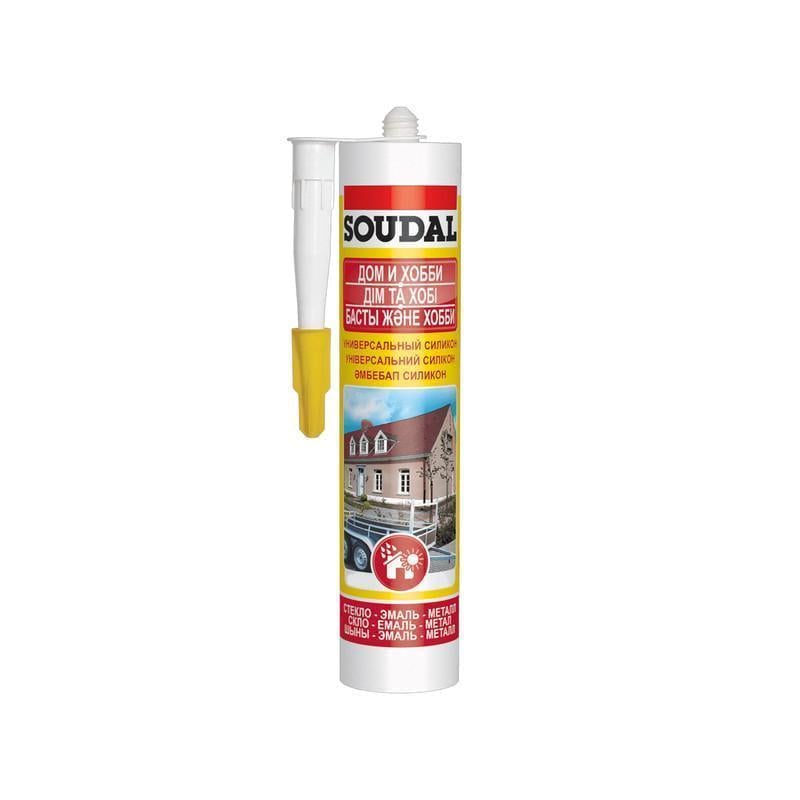 Герметик силиконовый SOUDAL универсальный 280 мл 5 шт. Бежевый (000020000000010003)