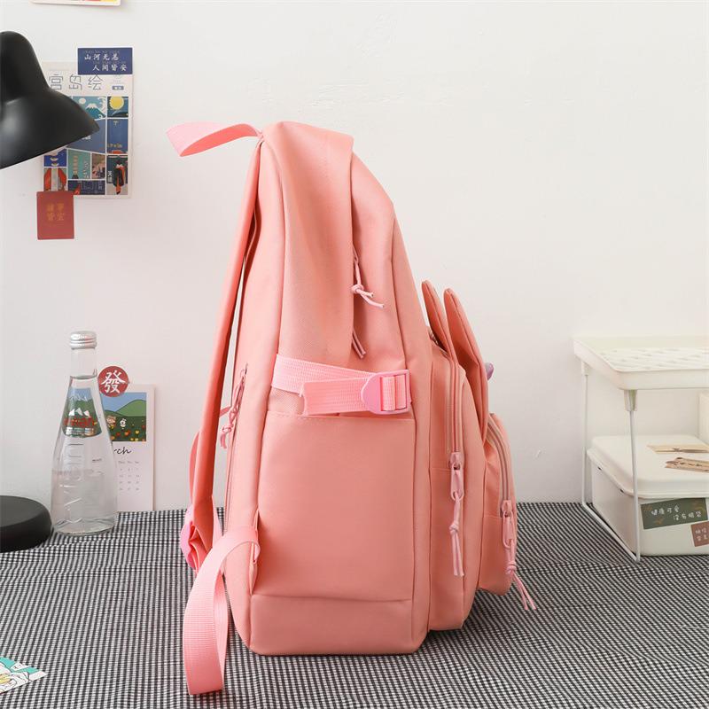 Шкільний рюкзак для дівчинки Зайчик 5в1 5-11 клас Рожевий (27667980) - фото 10 Шкільний рюкзак для дівчинки Зайчик 5в1 5-11 клас Рожевий (27667980) - фото 10