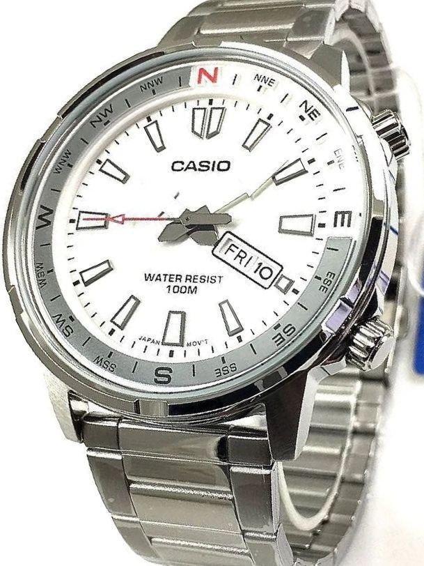 Наручные часы мужские Casio MTD-130D-7A Diver Collection со стальным корпусом/водозащитой 100 м Серебряный (2823812956)