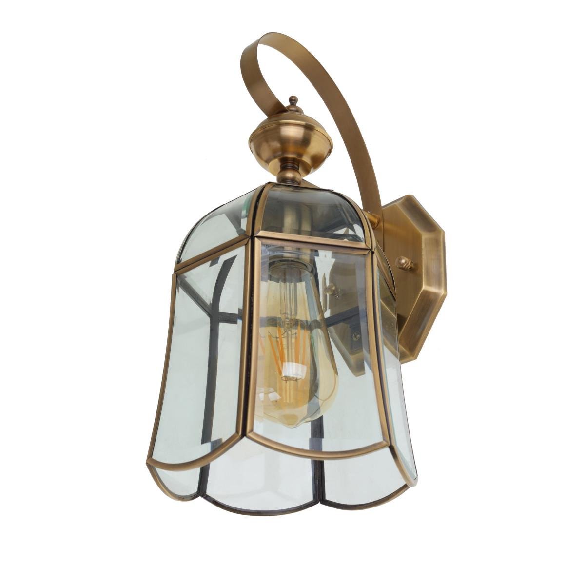 Светильник настенный фасадный Brille GL-115 AM-B (34-385)