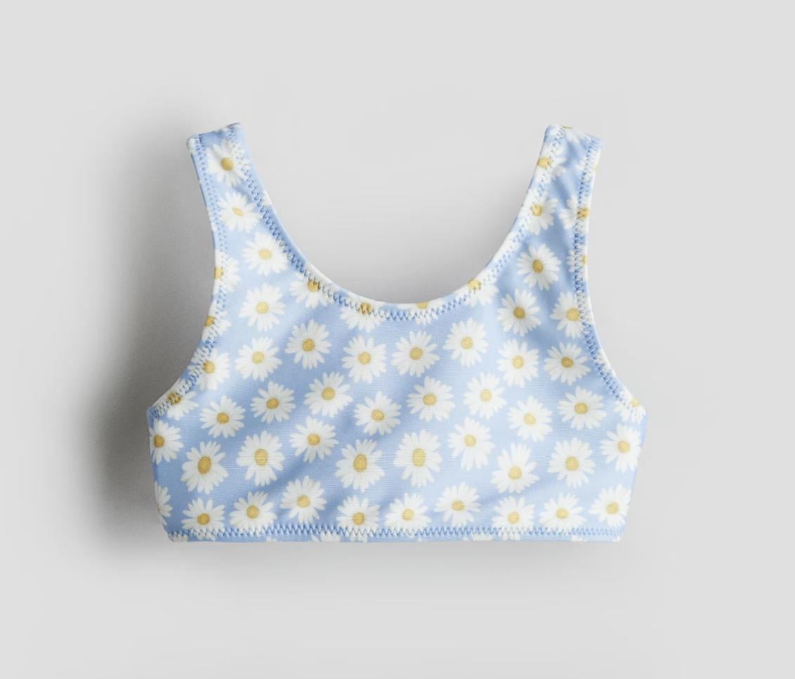 Купальный топ H&M 1271897-1 Ромашки 134-140 см Голубой Купальный топ H&M 1271897-1 Ромашки 134-140 см Голубой