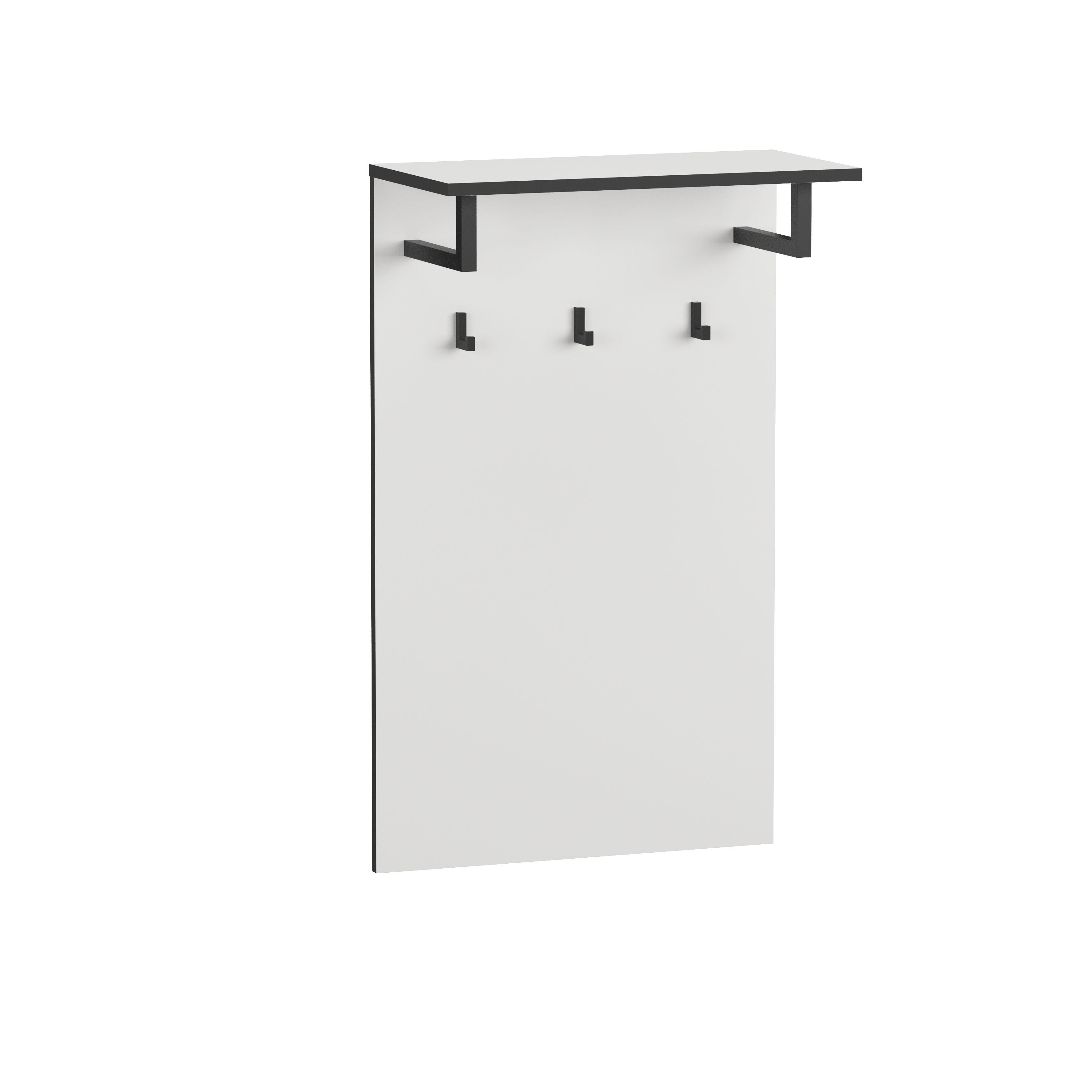Вешалка для одежды в прихожую Moreli Forte F-0001 Loft 550х900х280 мм Белый (f-000-wh)