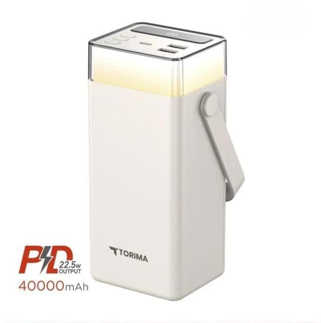 Повербанк Torima TRM-1041 40000 mAh Type-C Lightning 22,5 Вт зі швидким заряджанням RGB LED White (30774037) - фото 2 Повербанк Torima TRM-1041 40000 mAh Type-C Lightning 22,5 Вт зі швидким заряджанням RGB LED White (30774037) - фото 2