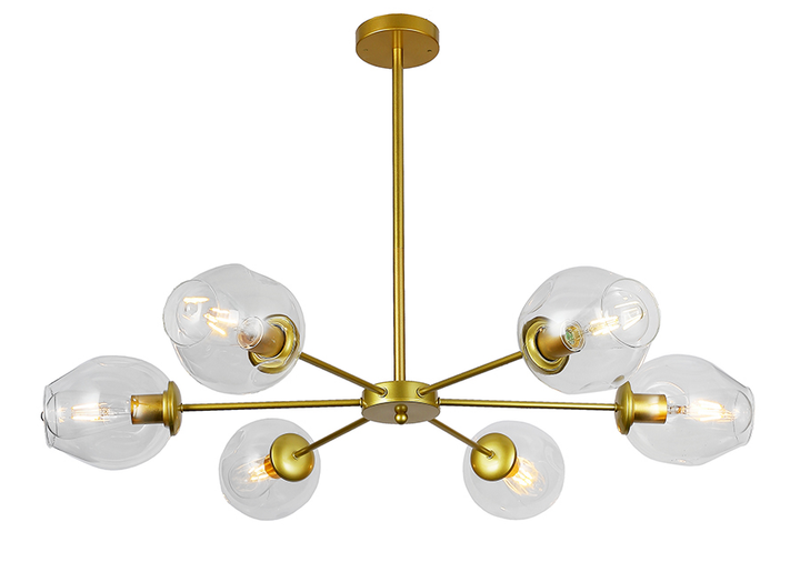 Люстра Levistella на 6 плафонів (7526039-6 GD+CL)