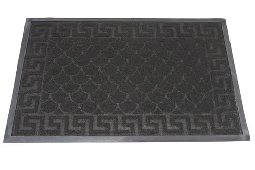 Коврик грязезащитный на резиновой основе 90х60 см Черный (215112)