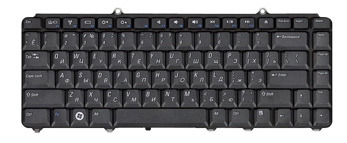 Клавіатура для ноутбука Dell Inspiron 1420/1525/1540 Vostro 1400/1500 Black
