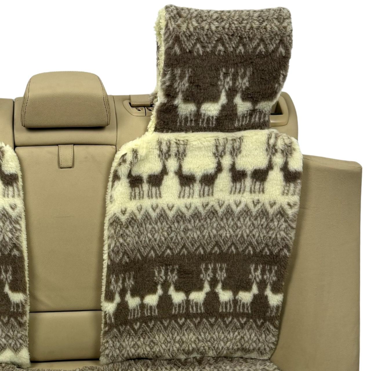 Накидка дополнительная на спинку заднего сиденья автомобиля Runa Олени (315-6-N)