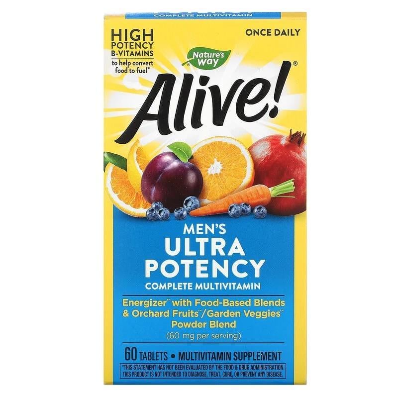 Мультивитамины для мужчин Nature's Way Alive Once Daily 60 таблеток (1265675350)