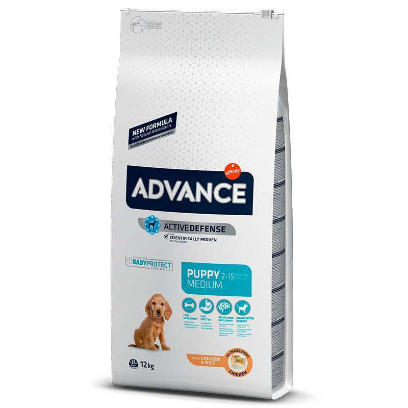 Корм для собак сухой Advance Dog Medium Puppy с мясом курицы 12 кг