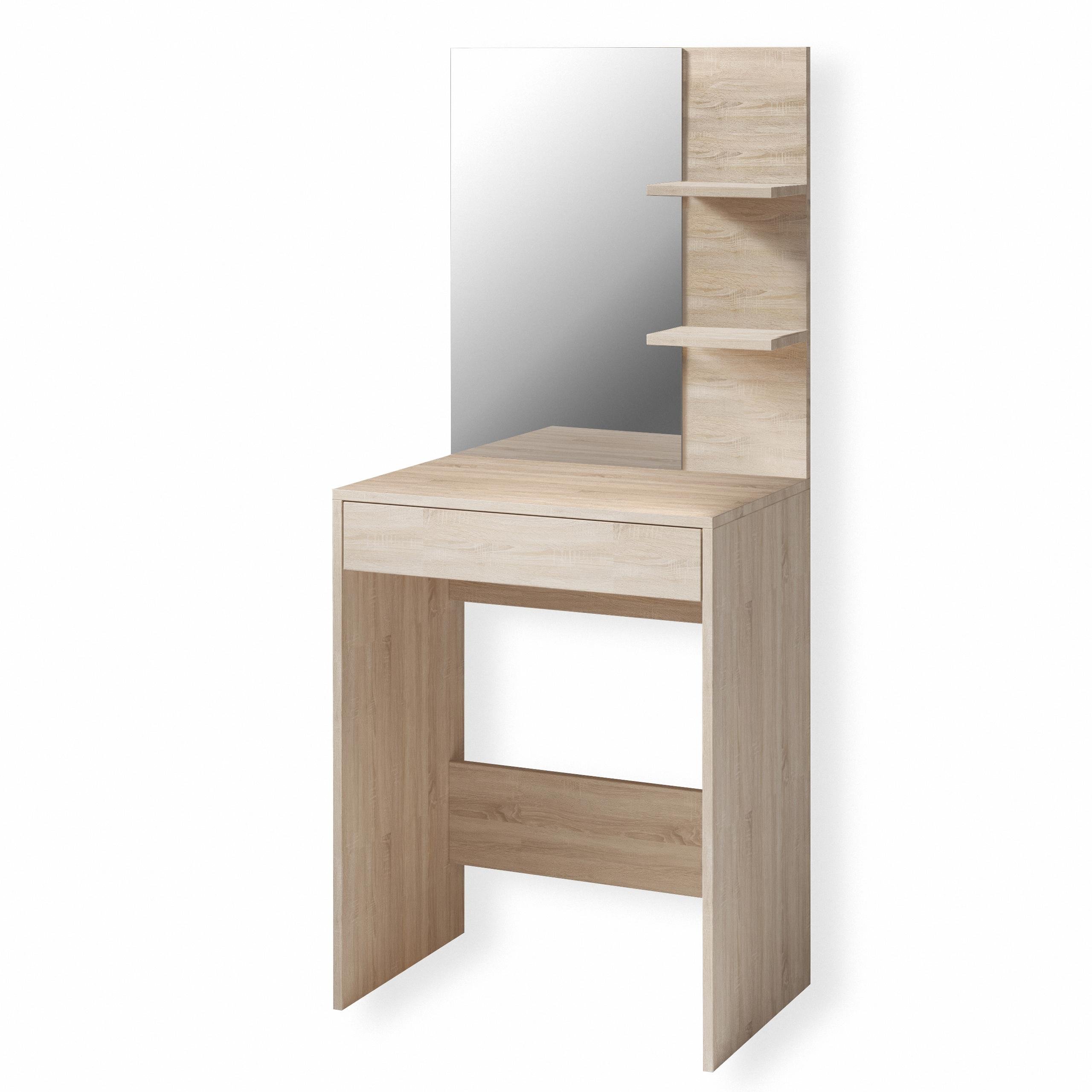 Туалетный стол S-14 с зеркалом 600х400х1450 мм Дуб Сонома - фото 2