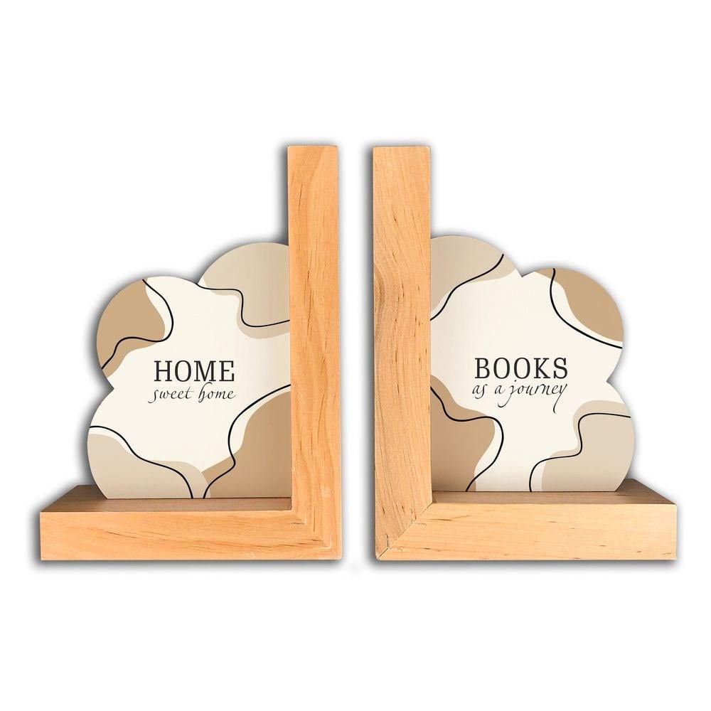 Підставка для книг "Home sweet home/Books as a journey" Коричневий