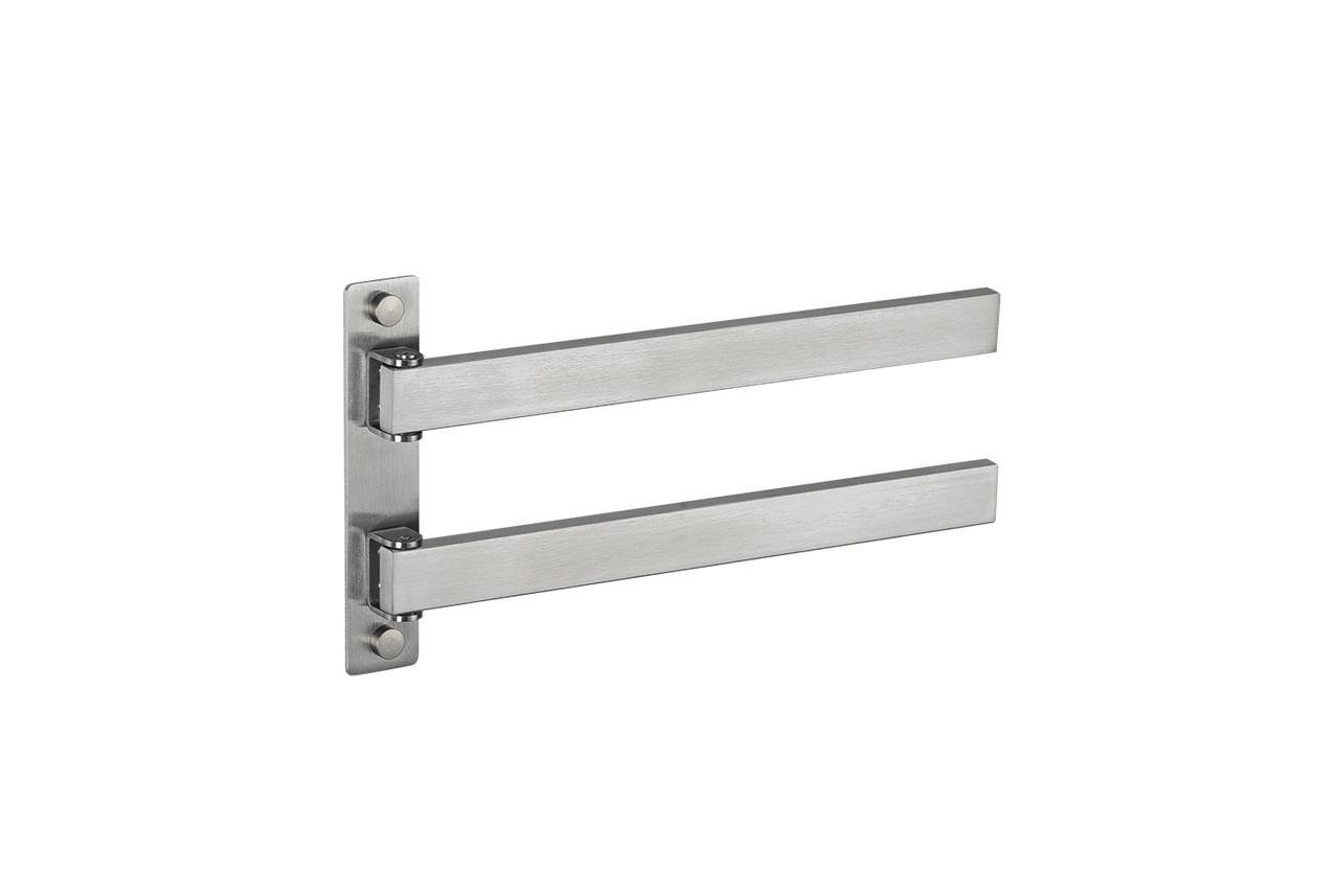 Полотенцедержатель Frap F30412 поворотный 2-й нержавеющая сталь 278 мм