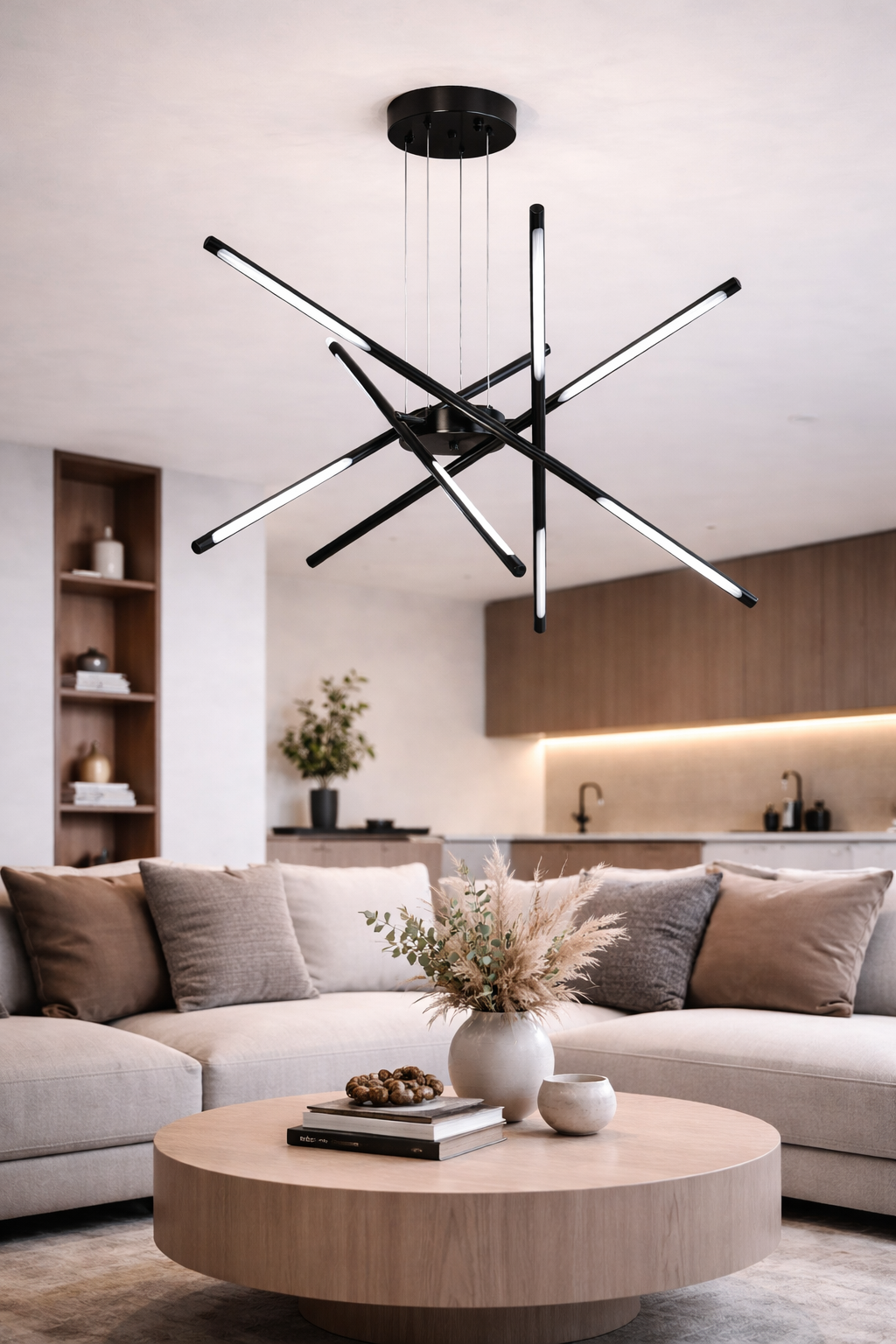 Люстра Nova X LED 3 режима 60W (20214/10BK)