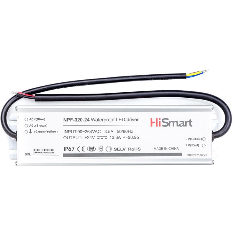 Блок живлення HiSmart 24V 13,3A 320W PFC IP6