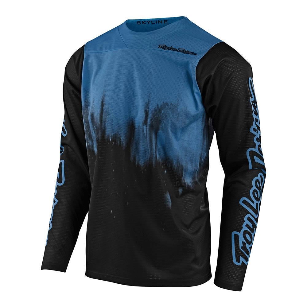 Джерси TLD Skyline L/S Jersey DIFFUZE S Blue Bird/Black (341890012)