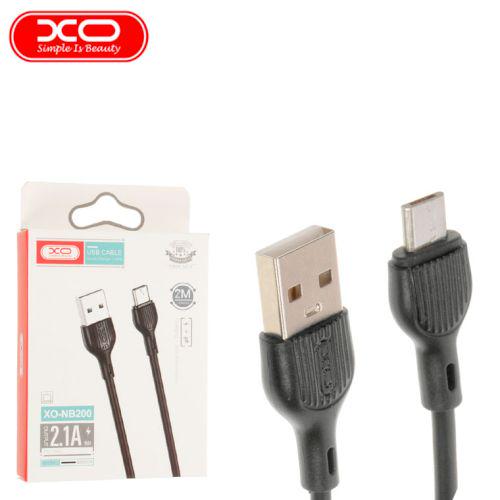 Кабель Xo micro usb NB200 2,1A 1 м - фото 2