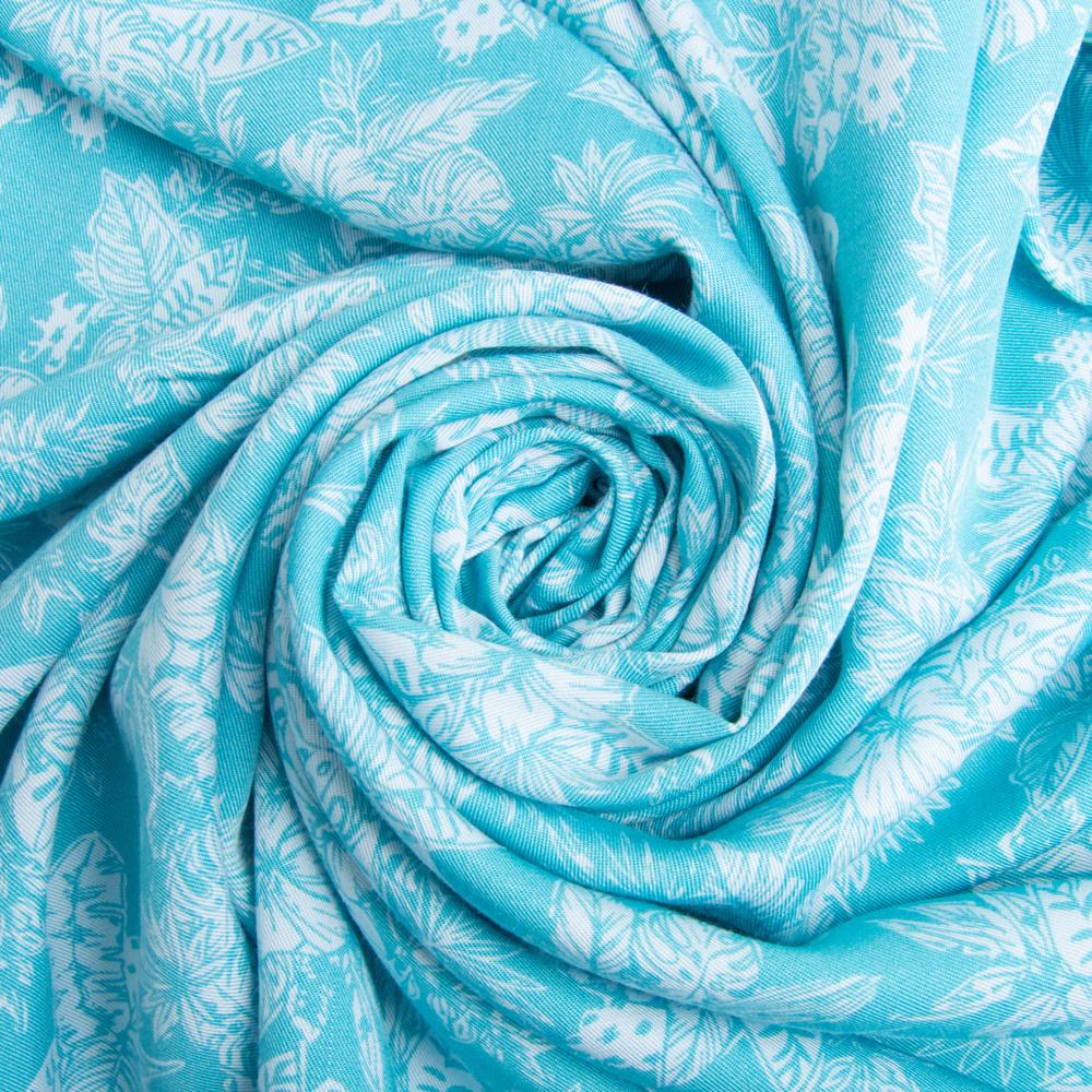 Ткань штапель твил вискоза Симона 160 гр/м2 145 см Бирюза (26608)