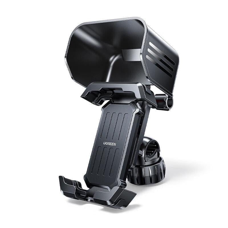 Держатель телефона на руль UGREEN LP919 5,5"-7,2" с козырьком Черный (65004)
