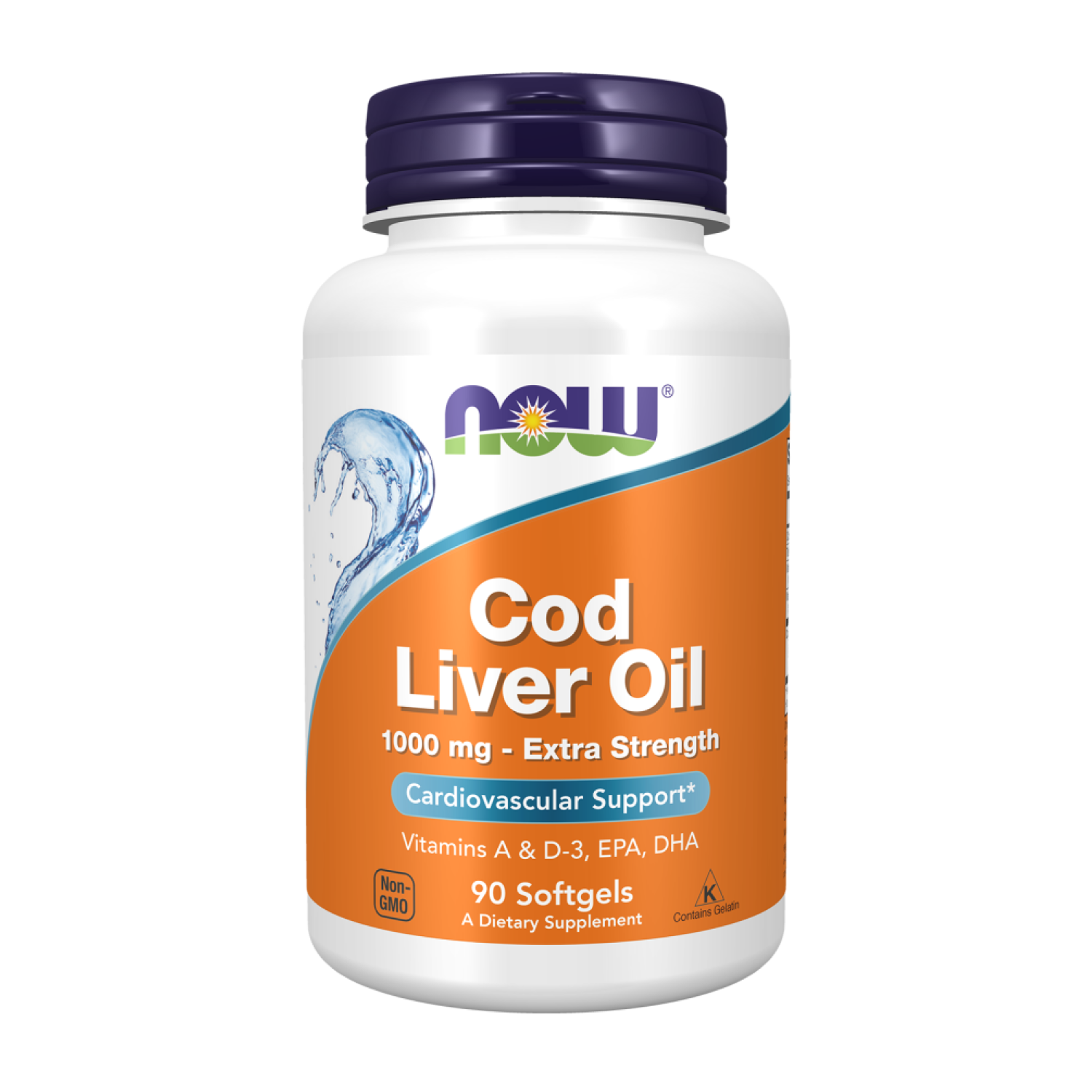 Жир печени трески Now Cod Liver Oil 1000 мг 90 капсул Жир печени трески Now Cod Liver Oil 1000 мг 90 капсул