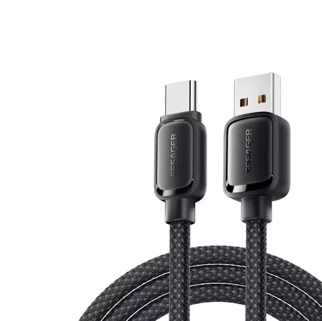 Кабель магнітний Essager USB to Type-C 100W 7A 1 м Black (25397407)