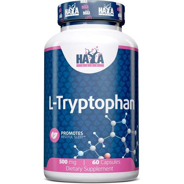 Тріптофан Haya Labs L-Tryptophan 500 mg 60 caps