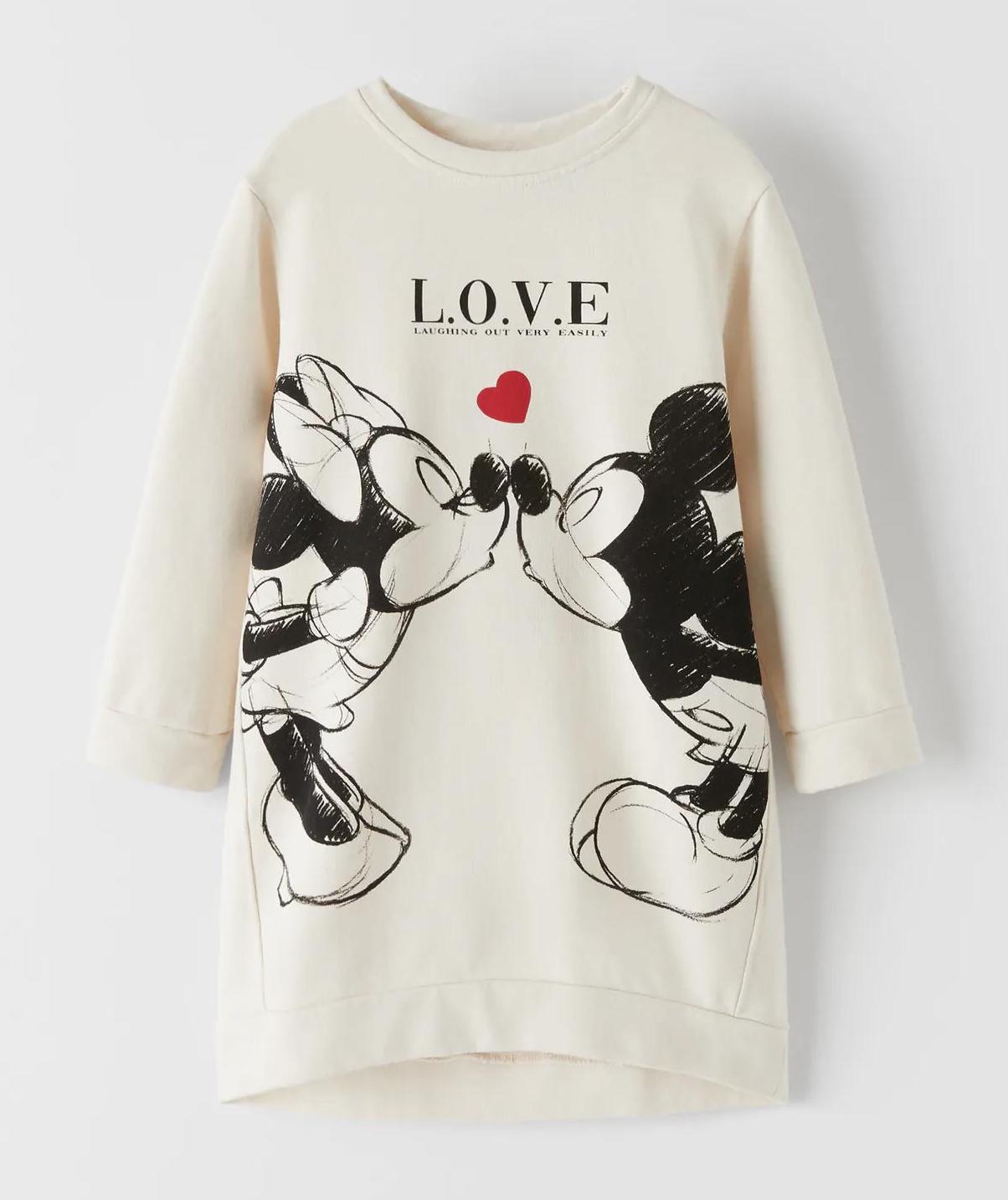 Платье худи для девочки Zara 128 см Beige (5350701712) Платье худи для девочки Zara 128 см Beige (5350701712)