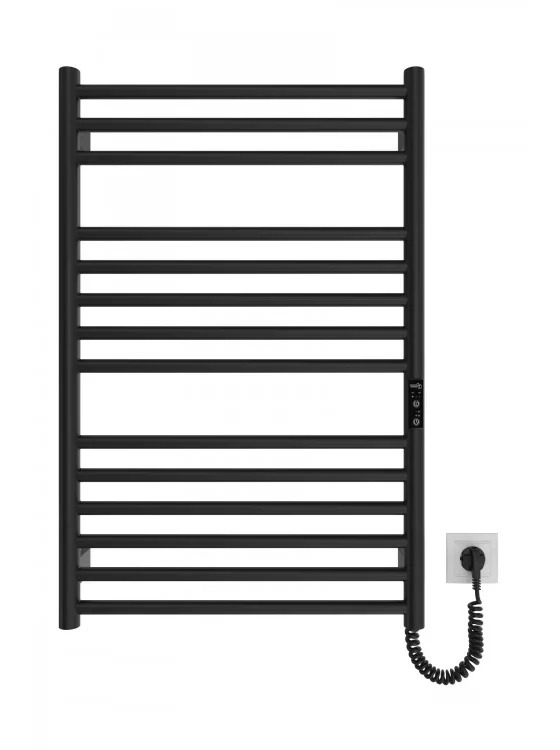 Полотенцесушитель электрический Mario HF Greenwich 770х530 мм Черный матовый (2800787807) Полотенцесушитель электрический Mario HF Greenwich 770х530 мм Черный матовый (2800787807)