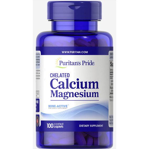 Микроэлемент кальций Puritan's Pride Calcium Magnesium Chelated 100 Caplets Микроэлемент кальций Puritan's Pride Calcium Magnesium Chelated 100 Caplets