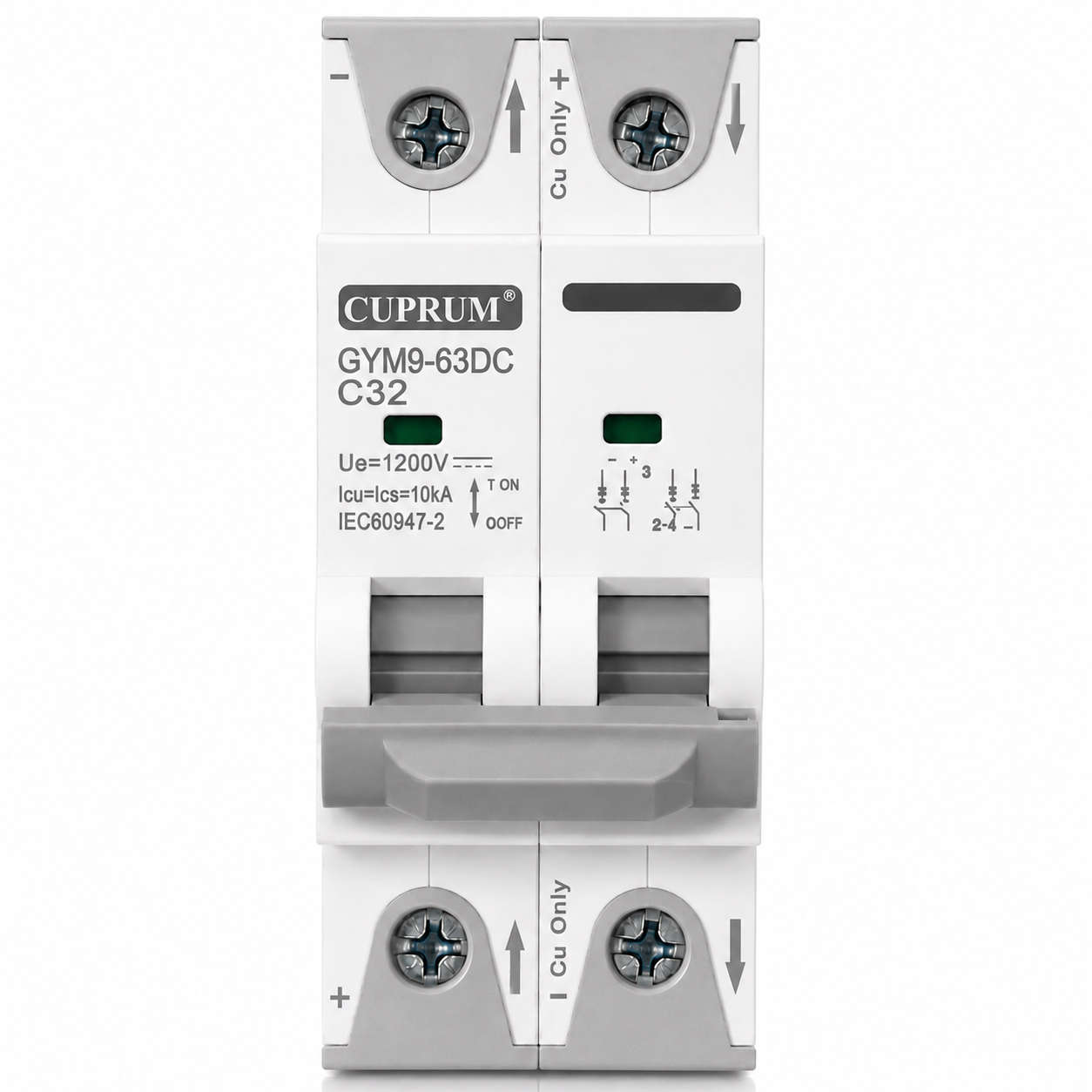 Автомат DC1200V 32A 2п GYM9-63 10 Ка (37696690)