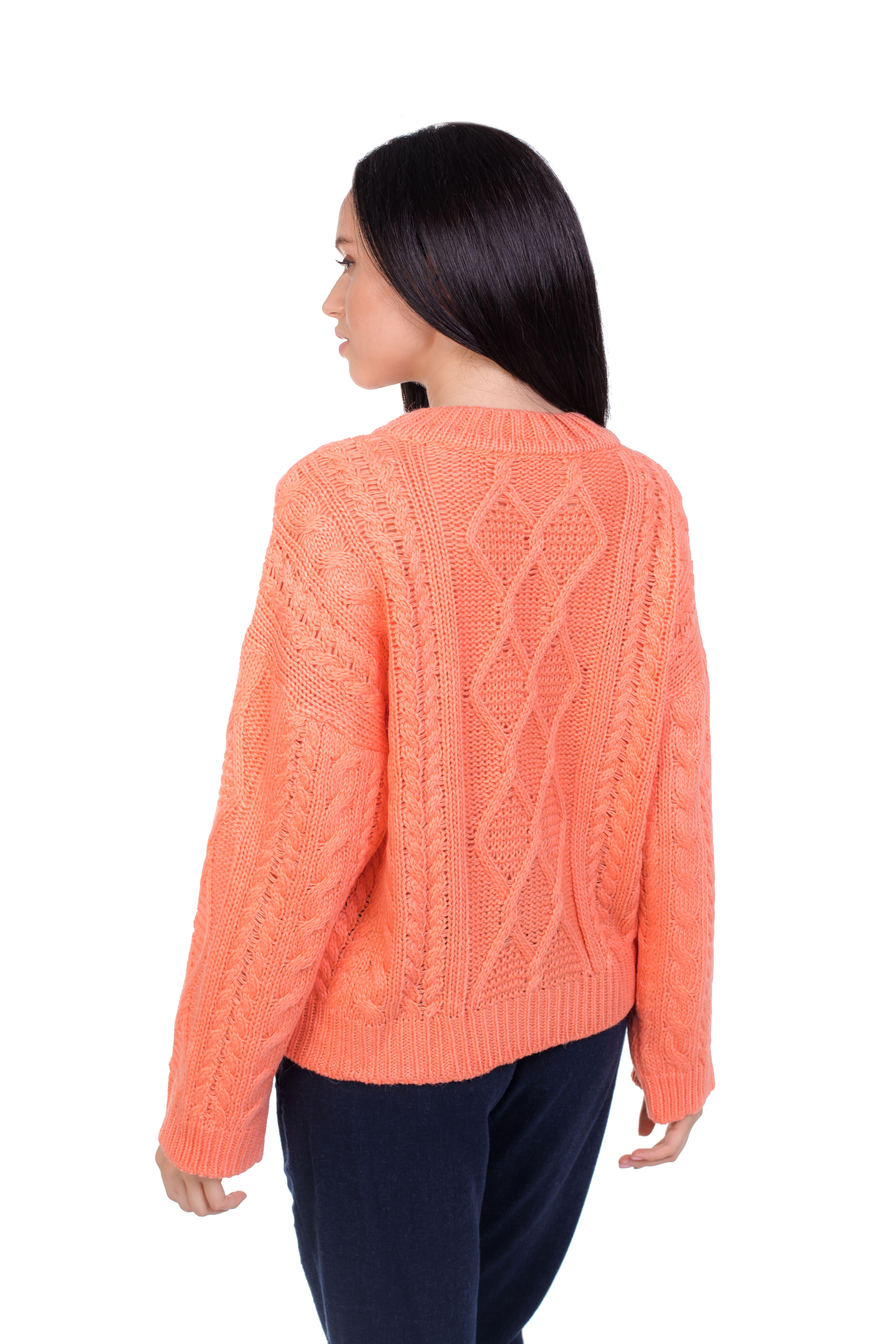 Джемпер женский Bakhur с широкими рукавами M-L Персиковый (3204 Пр 46-48) - фото 4