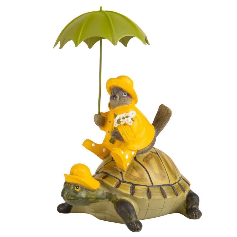 Статуэтка Modern Turtle with bird 20 см
