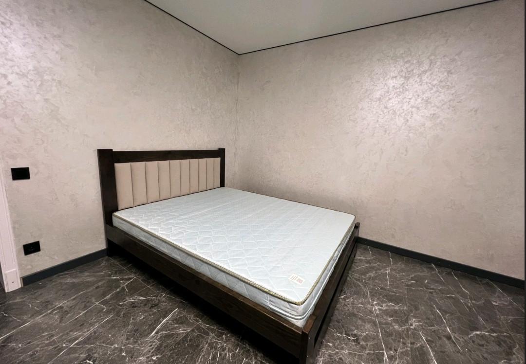 Кровать деревянная с мягким изголовьем из натурального дерева без сращивания 160x200 см (2546505669) Кровать деревянная с мягким изголовьем из натурального дерева без сращивания 160x200 см (2546505669)