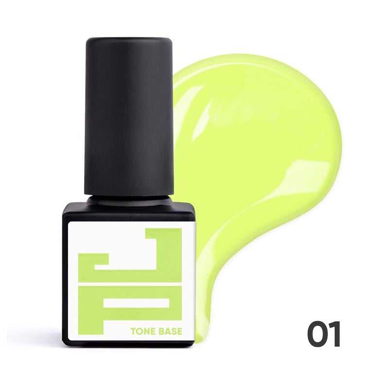 База кольорова каучукова Jerden Proff Tone Base 5 мл 01 Жовтий неон