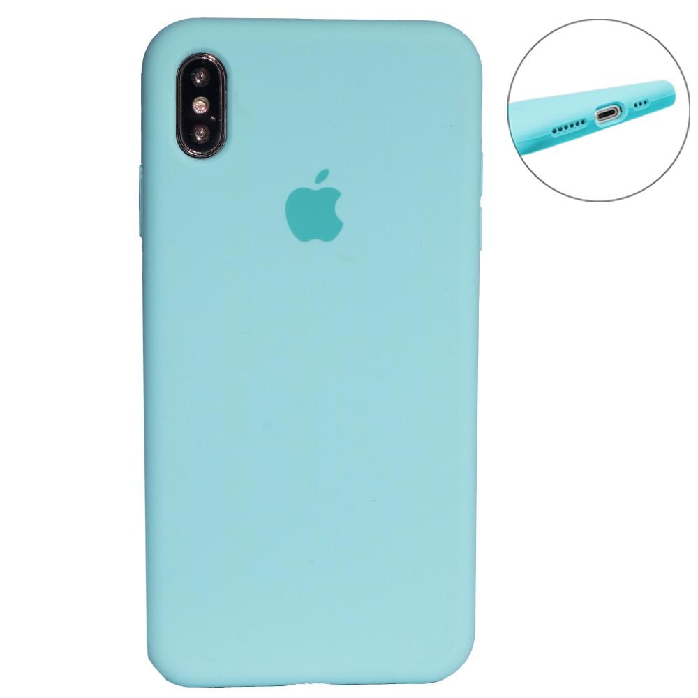 Чохол Apple Xs Max Silicone Full Size Series Turquoise