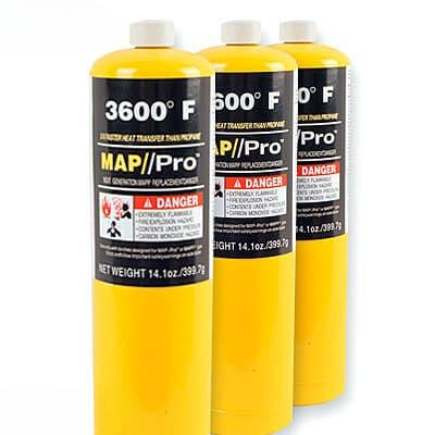 Балон для пальників під МАПП-газ 400 г Жовтий (11211js) - фото 2 Балон для пальників під МАПП-газ 400 г Жовтий (11211js) - фото 2