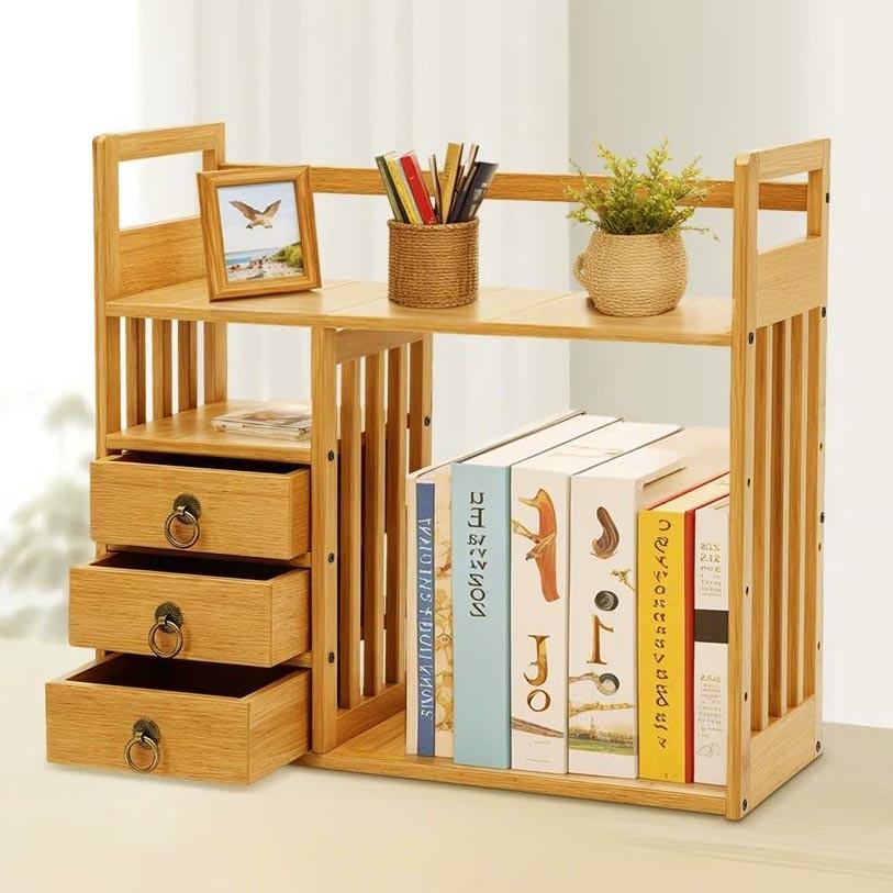 Полка книжная настольная из дерева Гериния Карри (КПА-018103)