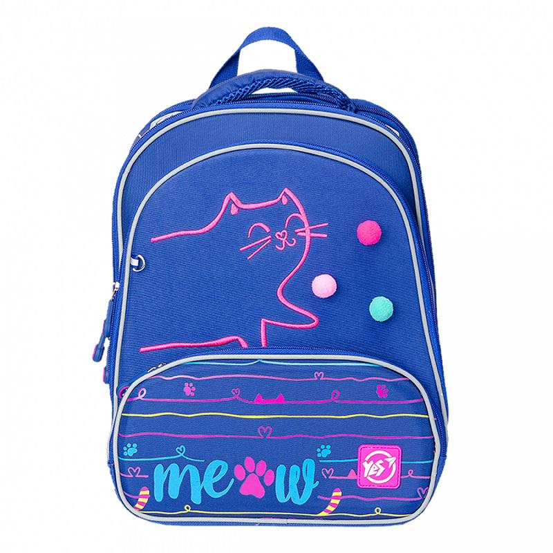 Шкільний рюкзак каркасний YES S-30 Juno Ultra Meow 558151 з ортопедичною спинкою 36х76х18 см (23033813)