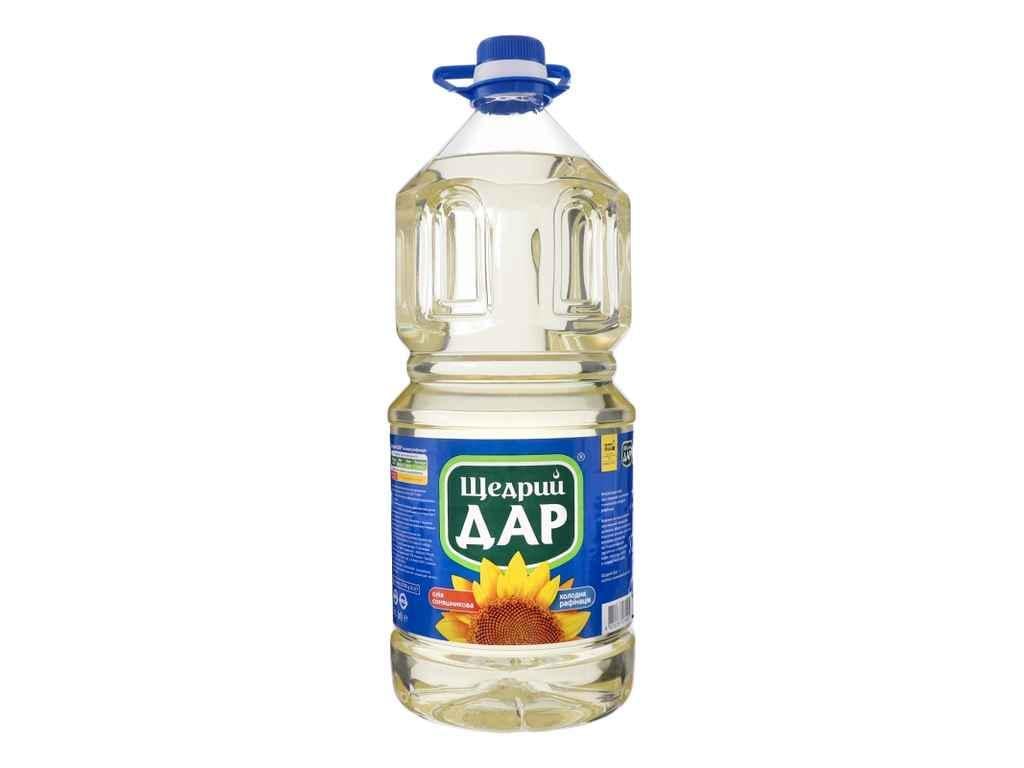 Масло подсолнечное Щедрый Дар холодной рафинации 2,76 кг (881137)