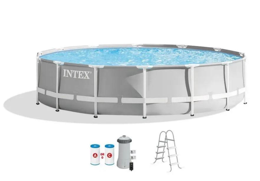 Бассейн каркасный Intex 26716 366x99 см с машиной для создания пузырей (DM-26716-M)