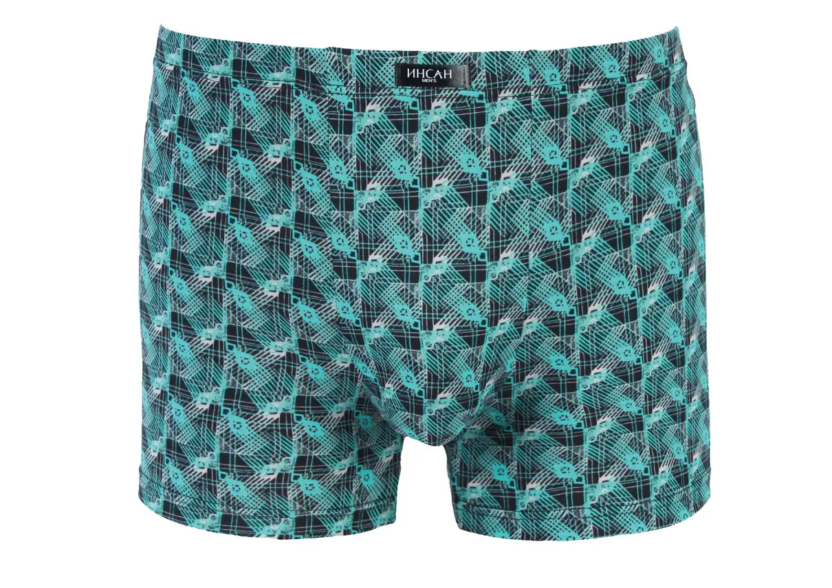 Чоловічі боксери Батал стрейчові Indena Insung 7XL 2 шт. Зелений (INS-18620)