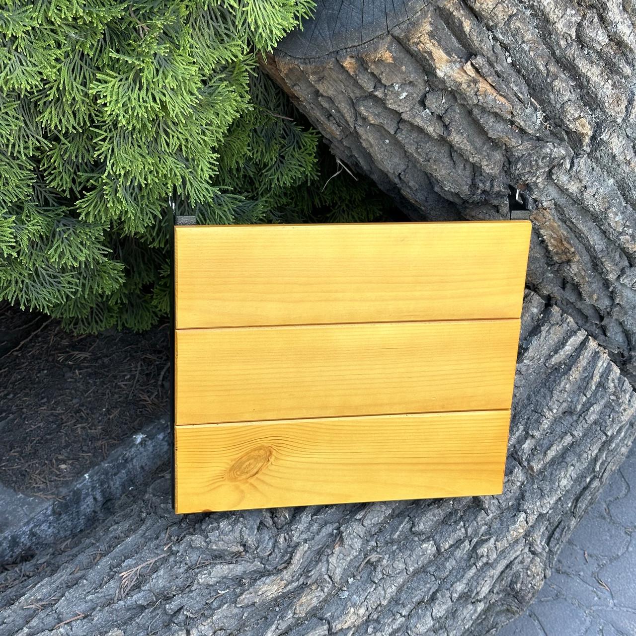 Полка боковая Metalzavod для мангала Прометей на 9-12 шампуров светлое дерево 30,95х34,1х6,85 см (PLK-MDR12-LT) - фото 2 Полка боковая Metalzavod для мангала Прометей на 9-12 шампуров светлое дерево 30,95х34,1х6,85 см (PLK-MDR12-LT) - фото 2