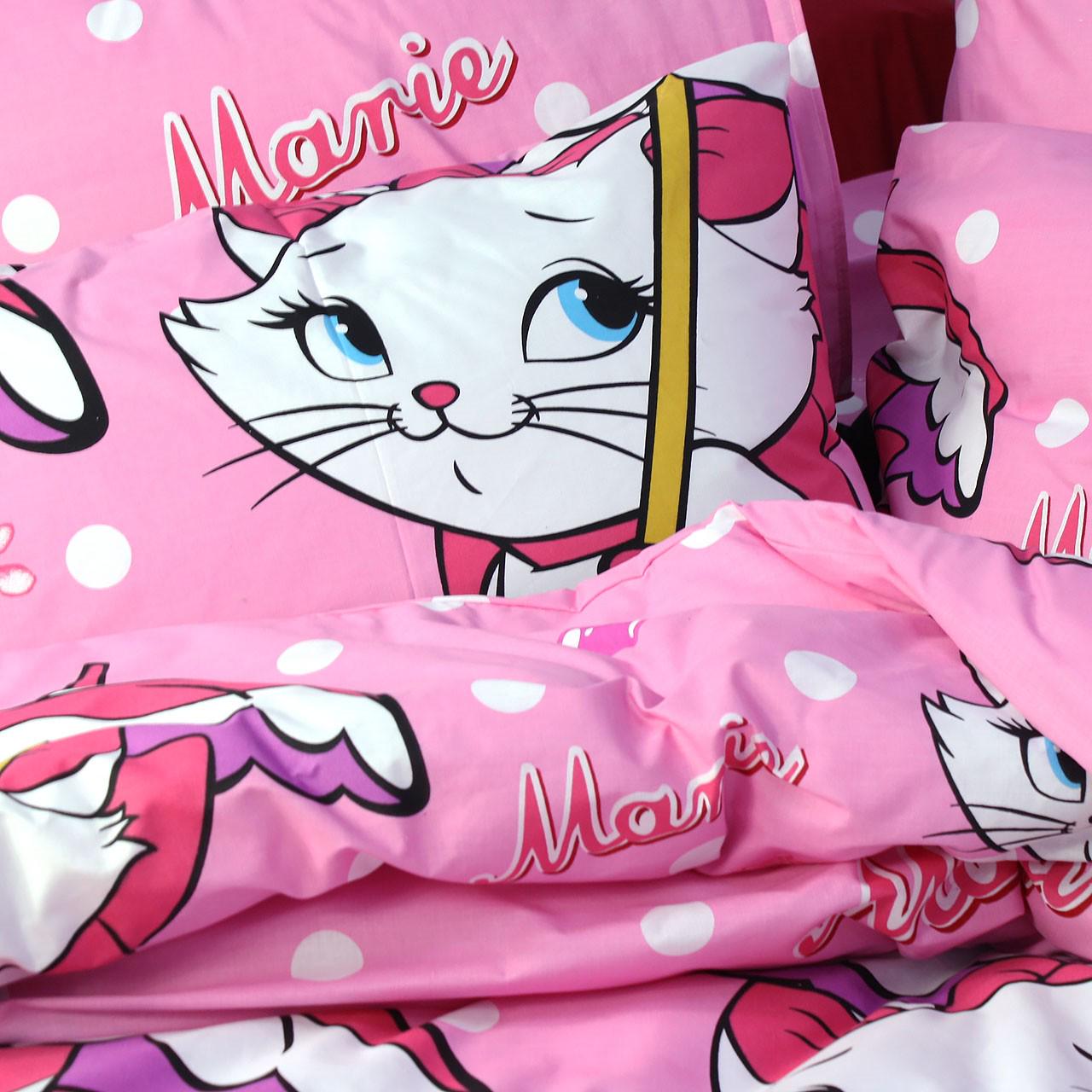 Комплект постельного белья Еней-плюс Р0156 полуторный Розовый/Красный - фото 3