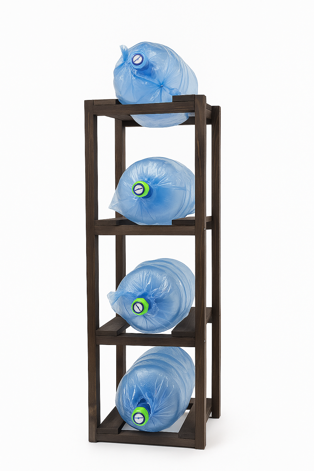 Этажерка из натурального дерева для хранения бутылей с водой сосна (DV8656) Этажерка из натурального дерева для хранения бутылей с водой сосна (DV8656)